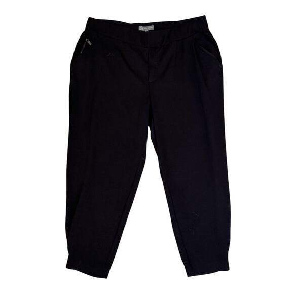 NEW WIT & WISDOM Black Flat Front Pockets Pull On Ankle Pants Plus Size 3X - Picture 1 of 6